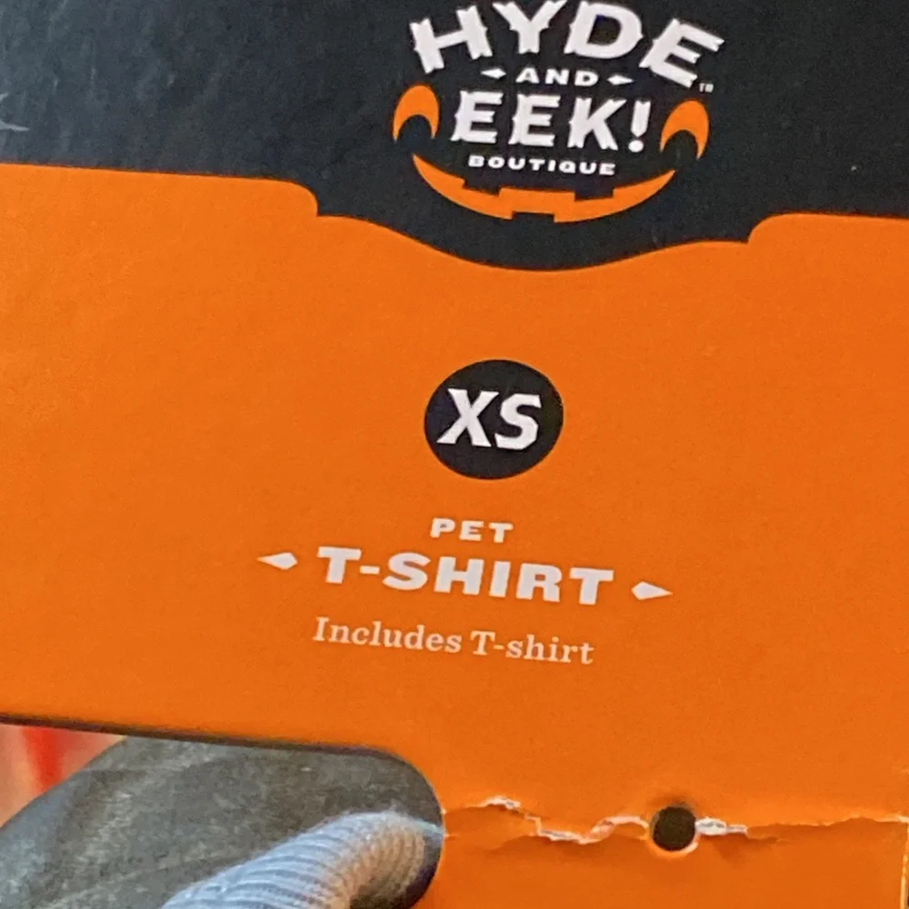 NEW Hyde and Eek XS tee shirt. For cat or dog. Halloween costume